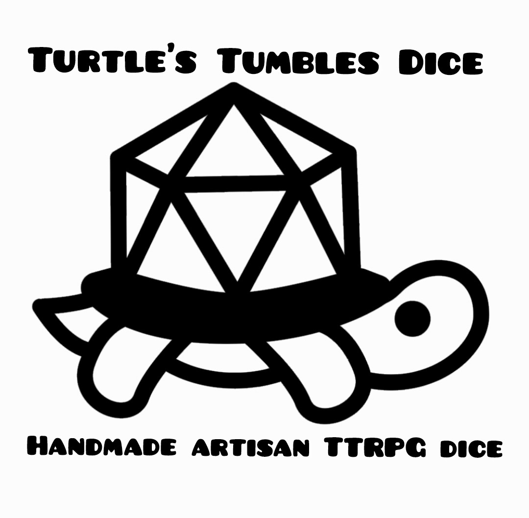 Logo for Turtle's Tumbles Dice